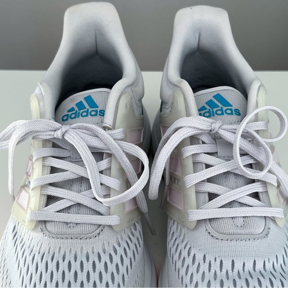 Adidas- EQ21 Run 'Dash Grey
Almost Pink' Sneakers (Sz 6) Like New - Picture 7 of 9